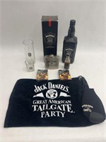 Jack Daniels Cards, Bottles, Glasses, Towel, Flask