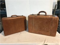 Lot of Two Assorted Vintage Hardshell Suitcases