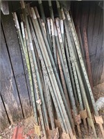 Lot of steel T post