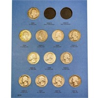 1932-1947 Washington 25c Album (41 Coins)