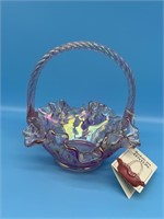 Fenton Opalescent Glass Basket