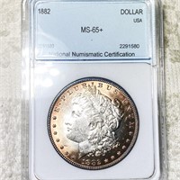 1882 Morgan Silver Dollar NNC - MS65+