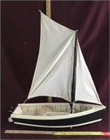Vintage Collectible Sailboat On Stand