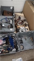 4 bins misc tools, parts, erc