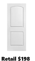 Masonite 32 in. x 80 in. Roman 2 pannel door