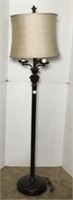 Candelabra Style Metal Floor Lamp with Shade