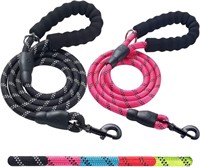 2 PACK 5 FT Heavy Duty Dog Leash