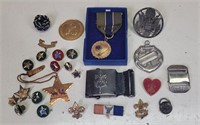 Vintage American Legion Essay Medal, Air Force Pin