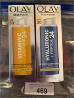C5) Olay lot of 2 new bottles. The first is