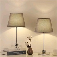 Lamas Acrylic Accent Lamp 17.5", Grey(Set of 2)