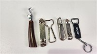 (6) Vtg Can/Bottle Openers, Jax, Pepsi, Coca Cola