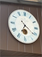 Harrison gray large wall clock