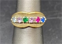 10K Gold And Gemstone Ring