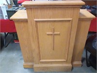 Pulpit with storage