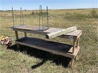 8'x24"x40" Bench & Small Table
