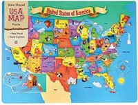 "As Is" Masterpieces Puzzle Company USA Map Jigsaw