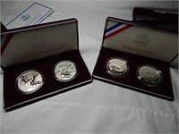(2) Dolly Madisen Silver Dollar Sets Proof & Unc