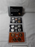 2011 US Mint Silver Coin Proof Set