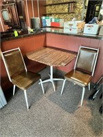 Small Vintage Table and 2 Vintage Chairs
