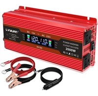 New, Power Inverter 1000W/2000W (Peak) Dual AC