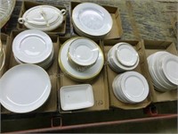 6 boxes white dishes set