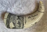 Polished Scrimshaw Whales Tooth