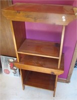 (2) Wood end tables.