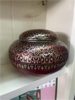 Vintage Unique tin Jar