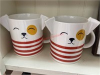 Set of Two dog Mugs