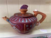 Hand Painted Upcycle Tea Pot Decor