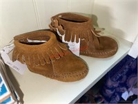 Different Size Little Leather Baby Moccasins /