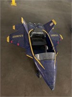Child's Blue U.S. Navy Plane Ride-On Toy