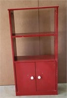 Red Toddler Bookshelf Cabinet