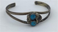 Vintage, sterling, silver, and turquoise Childs