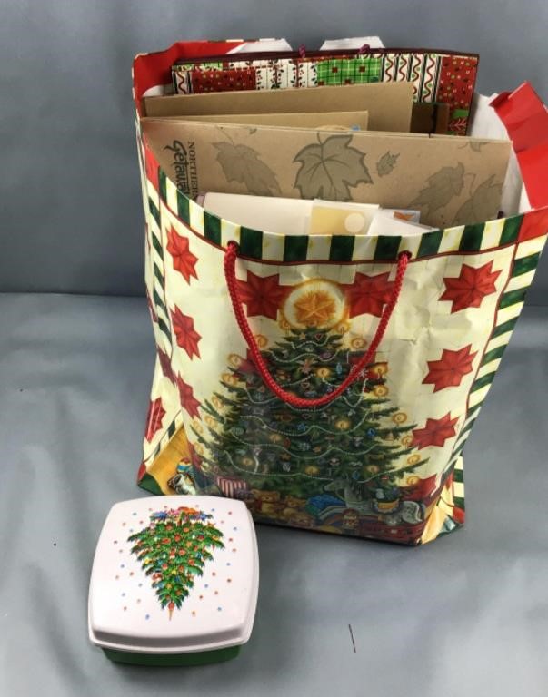 Christmas gift bags and gift boxes