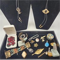 Estate Jewelry, Gold Filled, Brooches, Rings