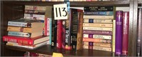 Row of Books with Slow Burn