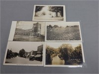 LOT OF 5 OTTERVILLE, ONTARIO REAL PHOTO POSTCARDS