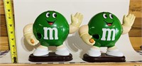 Green M&M Candy Dispensers