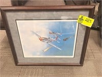 ONE MORE FOR YEAGER FRAMED PRINT BY TED WILBUR 78