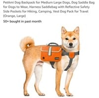 MSRP $29 Large Dog Backpack