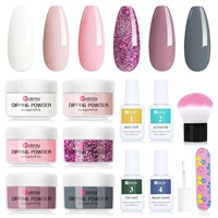 Mobray 13 Pcs 6Colors  Dip Powder Nail Kit