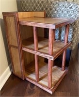 Handmade 3-Tier Unique Side Table Shelf