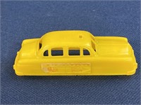 Vintage Thomas Toys 1953 Yellow Taxi Plastic,