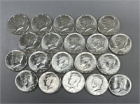 (20) 1964-P Kennedy Silver (90%) Half Dollar
