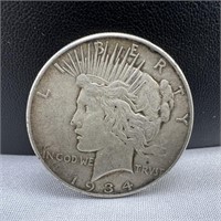 1934 Peace Silver Dollar