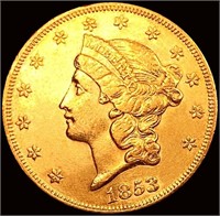 1853 $20 Gold Double Eagle