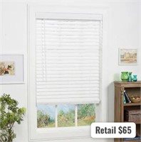 Allen + Roth 47x64in Faux Wood Blinds (read info)