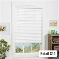 Allen + Roth 27x72in Faux Wood Blinds (read info)