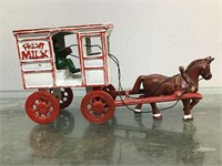 Cast iron Fresh Milk wagon